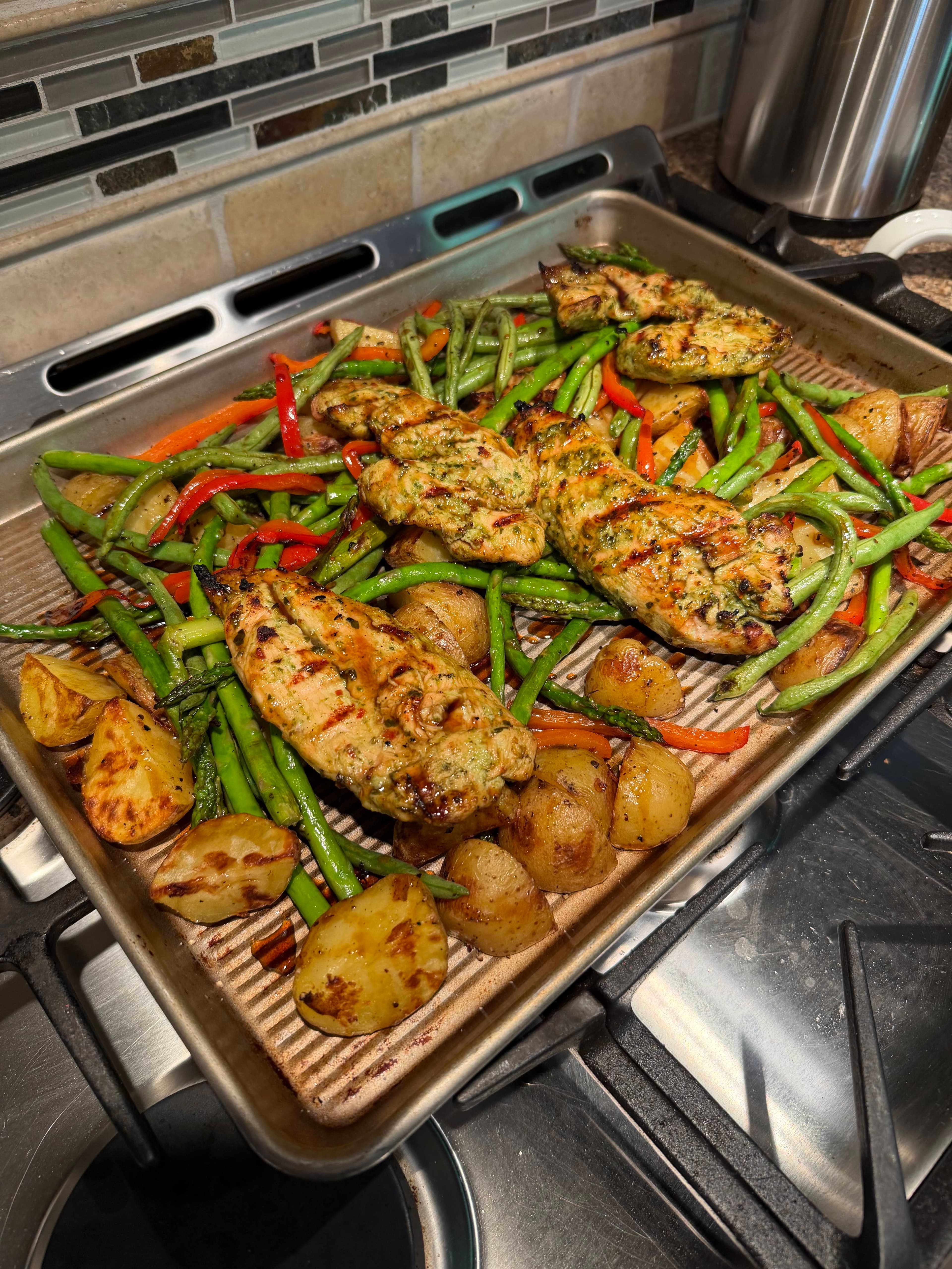 Honey Balsamic Grilled Chicken & Veggies